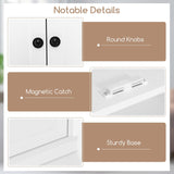 Giantex 4 Door Kitchen Pantry, 72.5” Tall Buffet Cabinet, Freestanding Modern Storage Cabinet Organizer w/ 6-Tier Shelves, 2 Adjustable Shelves, Giantex