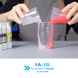 BBDINO Silicone Mold Making Kit 20A, Mold Making Silicone Translucent, Liquid Silicone for Mold Making 1:1 by Volume, Ideal for Casting Resin, Soap, BBDINO