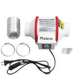 Makacces Powerful 3 Inch Duct Fan with 1.5M Pipe,Copper Motor, Enhanced Air Flow, Low Noise Level for Efficient Smoke&Odor Extraction,for 3D Makacces
