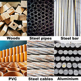 MAXXT Band Saw with Lightweight Aluminum Base 10 Amp 5 Inch Deep Cut Variable Speed Handheld Automatic Multipurpose Cut with Carrying Wheels Portable MAXXT