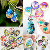 BABORUI Resin Molds Jewelry, 38 Cavities Pendant Silicone Molds for Epoxy with 40Pcs Jump Rings, DIY Resin Casting for Pendant, Earrings, Necklace, BABORUI