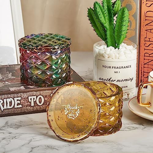 ISSEVE Jar Resin Molds Silicone, Large Diamond Jar Silicone Molds with 2Pcs Lid, Epoxy Jar Molds for Storage Box,Candy Jewelry Container,Home ISSEVE