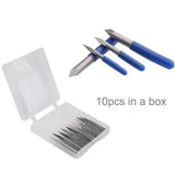 IDGGDI 10pcs CNC Router V Bits, 3 Edge Pyramid Engraving, 1/8" Shank CNC 3D Milling Cutter| 20/30/45/60/90 Degrees, 0.1mm Tip (10pcs CNC Router V IDGGDI