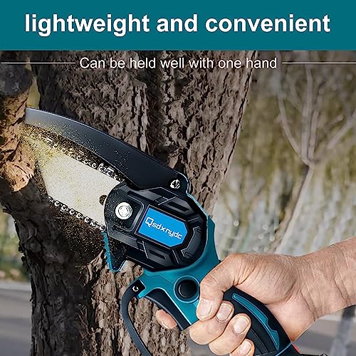Mini Chainsaw 6 Inch for Makita 18V LXT (No Battery), Brushless Portable Electric Chain Saw Tool Cordless for Makita BL1850, Small Handheld Chainsaw QSDXNYDC