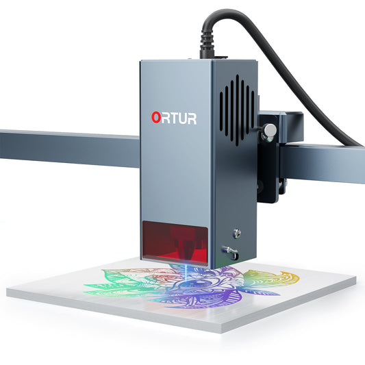 ORTUR 20W Laser Module LU3-20A, Higher Accuracy 0.08*0.08mm Compressed Spot Laser Head for All ORTUR Laser Engraver, Dual Fan Cooling, 380+ Colors On - WoodArtSupply