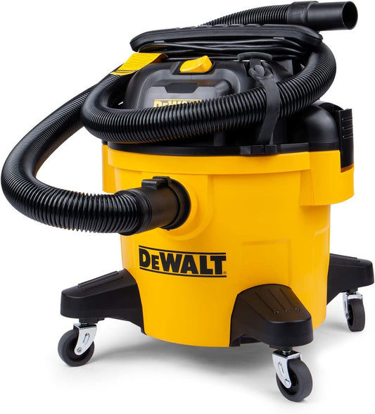 DEWALT DXV06P 6 gallon Poly Wet/Dry Vac, Yellow - WoodArtSupply