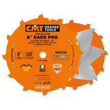 CMT 230.012.08 Dado Pro Set, 8-Inch x 12 Teeth FTG+ATB Grind with 5/8-Inch Bore CMT