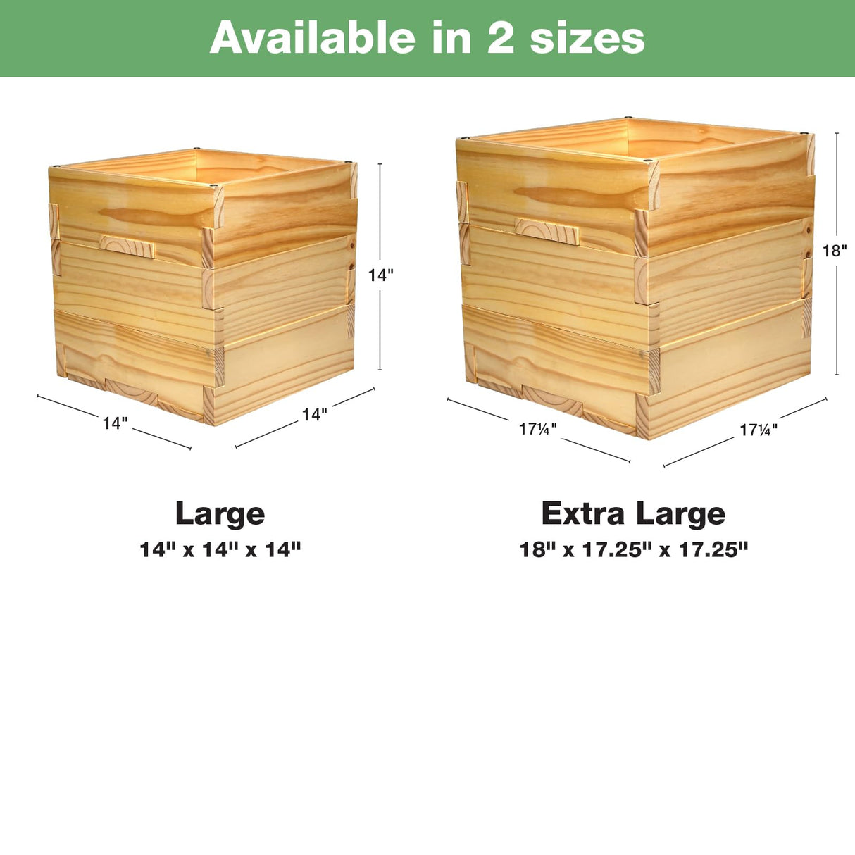 EXCELLO GLOBAL PRODUCTS Extra Large Decorative Wooden Planter, Universal Pole Support for String Light Poles Umbrella Bird Feeders Solid Wood Outdoor EXCELLO GLOBAL PRODUCTS