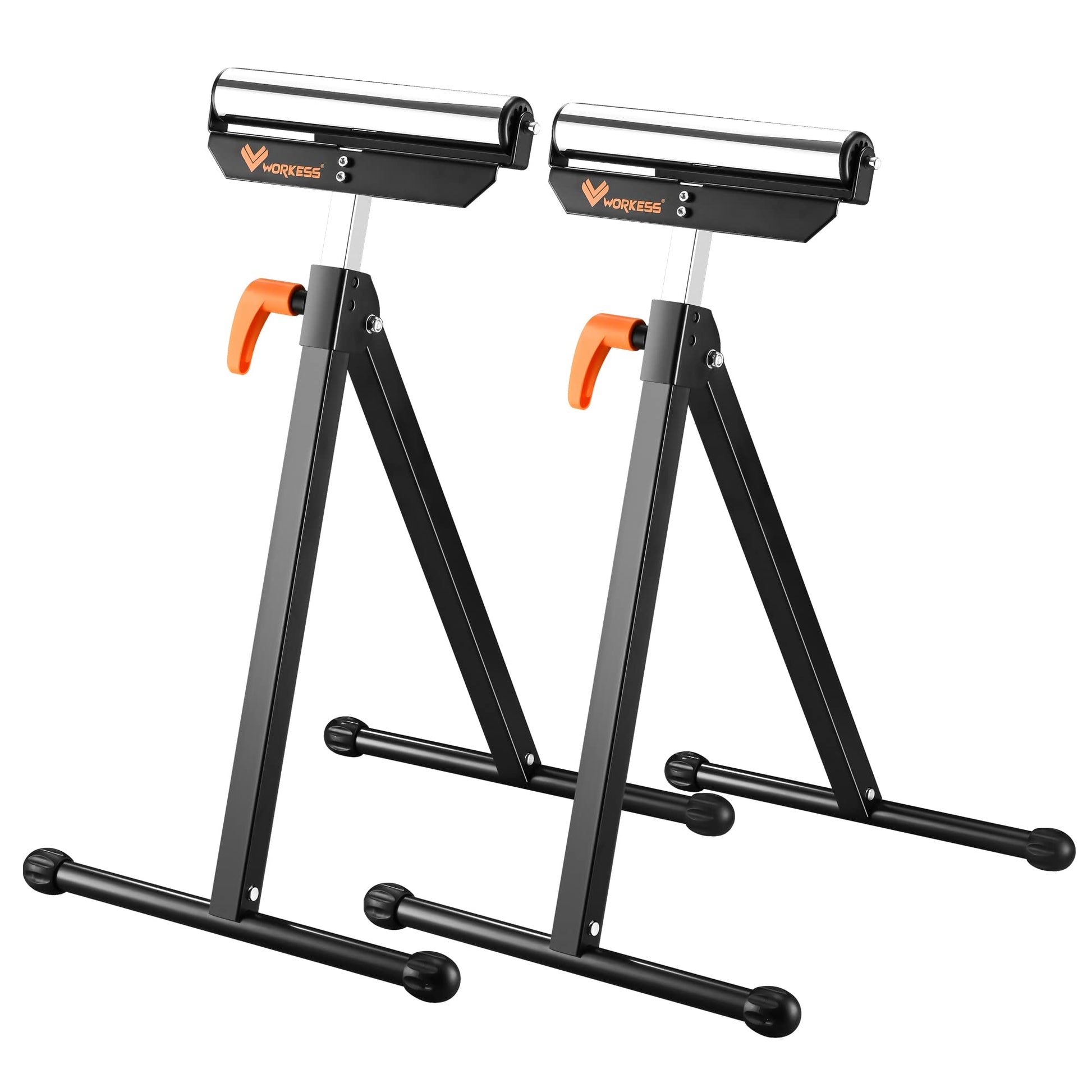 WORKESS Roller Support Stand 132 Lbs Load Capacity, Twin Pack WK-RS004T - WoodArtSupply