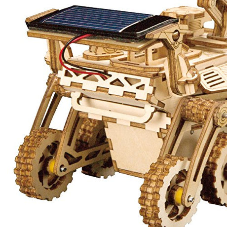 ROKR Solar-Powered 3D Wooden Puzzle Car Kit - Engaging Educational Toy for Creative Learning and Home Décor ROKR