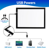 Dorhui Bright Pad Go, A4 Light Pad for Tracing & Weeding Vinyl, LED Copy Board Light Tracing Box Ultra-Thin Adjustable USB Power for Cricut Vinyl Dorhui