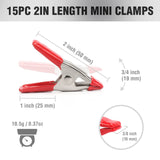 WORKPRO 20-Piece Steel Spring Clamp Set, 15pc 3/4" clamps, 5pc 1" clamps for Wood Working, DIY, Photo Studio Backdrops Backgrounds, W001401A WORKPRO