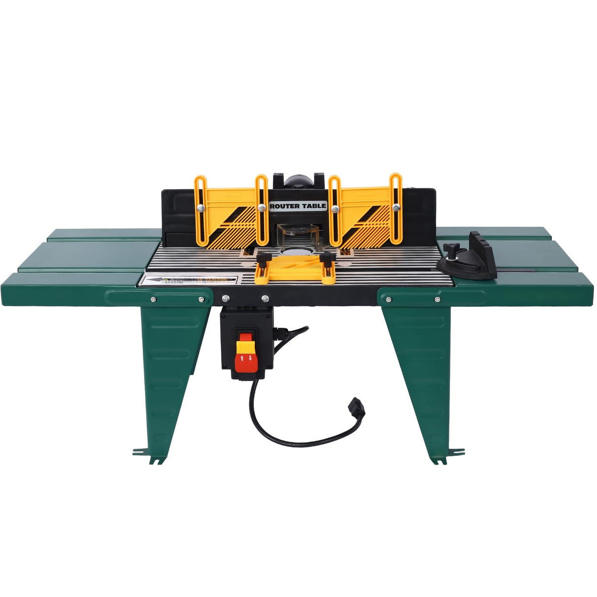 Electric Router Table, Universal Benchtop Router Tables Top with Steel Stand & Adjustable Fence Wood Working Router Table Precise Routing Table Nanberone