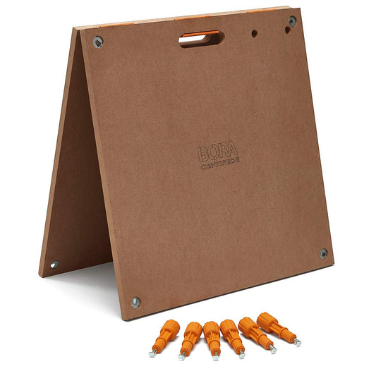 BORA Centipede Folding Table Top for Bora Centipede Work Stand Saw Horses - 24 Inch x 48 Inch - Includes Wood Top + 6 Quick-Twist Locks for a - WoodArtSupply