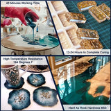 Epoxy Resin 2 Gallon - Crystal Clear Epoxy Resin Kit, 2 Part Casting Resin for Art, No Yellowing, No Bubble, Self Leveling, High Gloss, Suitable for Muloen