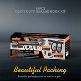 HORUSDY Bike Storage Rack, 6 Bike Racks and 6 Helmets Hooks, Wall Mounted Bike Storage Rack, Max capacity 600lbs HORUSDY