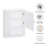 Spirich Wall-Mounted Bathroom Cabinet with Adjustable Shelf in White Spirich