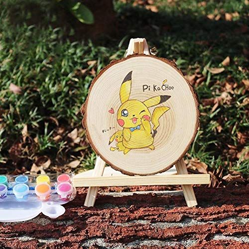 50 Pcs Natural Wood Slices 2.0-2.5 Inches, CertBuy Undrilled Round Wood Tree Slices, Craft Wooden Circles with Bark for Wedding Centerpiece, DIY CertBuy