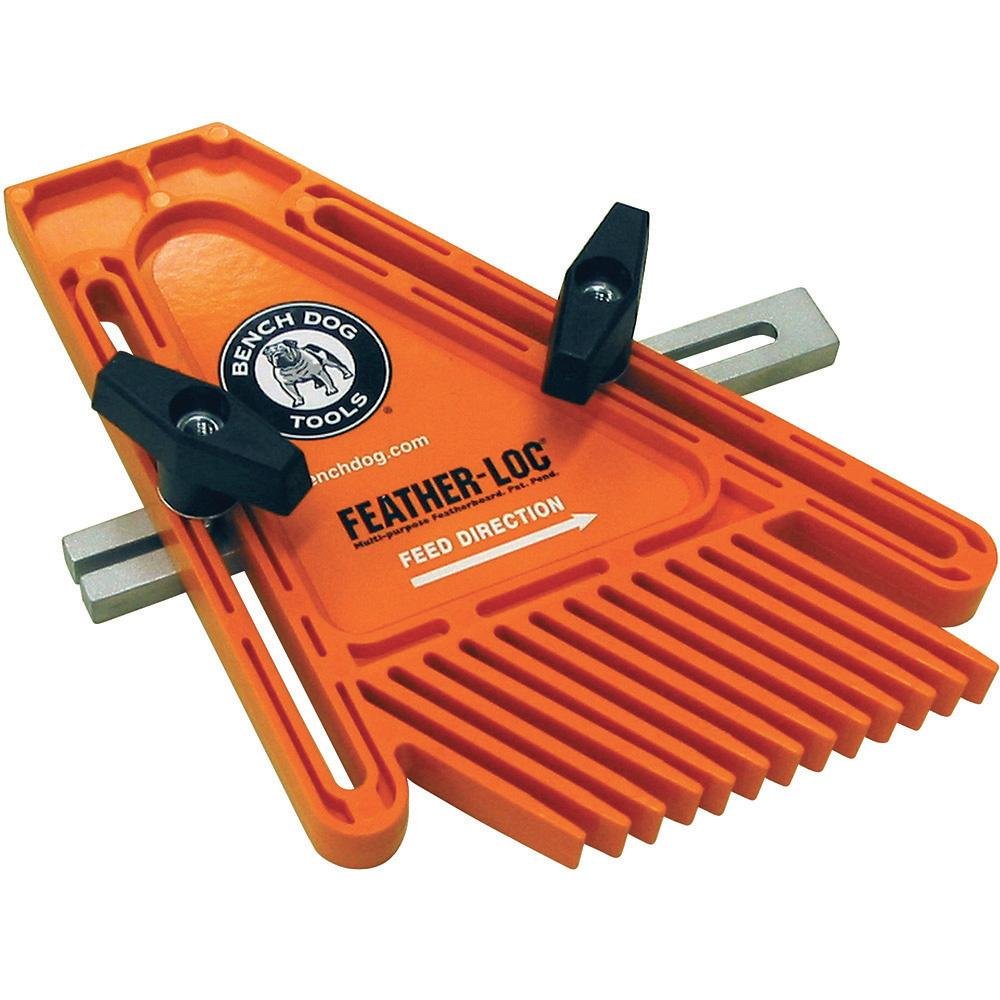 Bench Dog Single Feather-Loc Featherboards for Table Saw - Feather Board Includes a Miter Slot Adapter for Tables Standard 3/8" x 3/4" Slots – Bench Dog