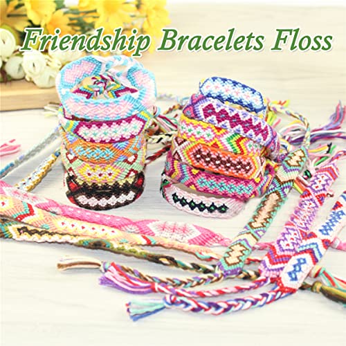 Embroidery Floss Rainbow Color 50 Skeins Per Pack Cross Stitch Threads Friendship Bracelets Floss Crafts Floss LE PAON
