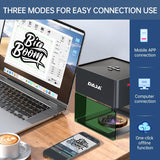 3000mW Laser Engraving Machine, Mini Desktop CNC Laser Engraver with Carver Size 80 x 80mm, Multiple Functional Craft Tool … (3W) DAJ