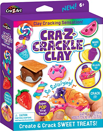 CRA-Z-Crackle Clay Create & Crack Sweet Treats for Ages 6 and Up Cra-Z-Art