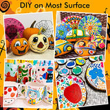 Shuttle Art 36 Colors Dual Tip Acrylic Paint Markers, Dot Tip and Fine Tip Acrylic Paint Pens for Rock Painting, Ceramic, Wood, Canvas, Plastic, Shuttle Art