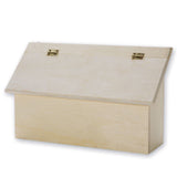 S&S Worldwide Unfinished Wood Letter/Mail Box. Fully Assembled & Ready to Decorate with Paint, Stain, Markers & More, Great for Kids Play Mailbox, S&S Worldwide