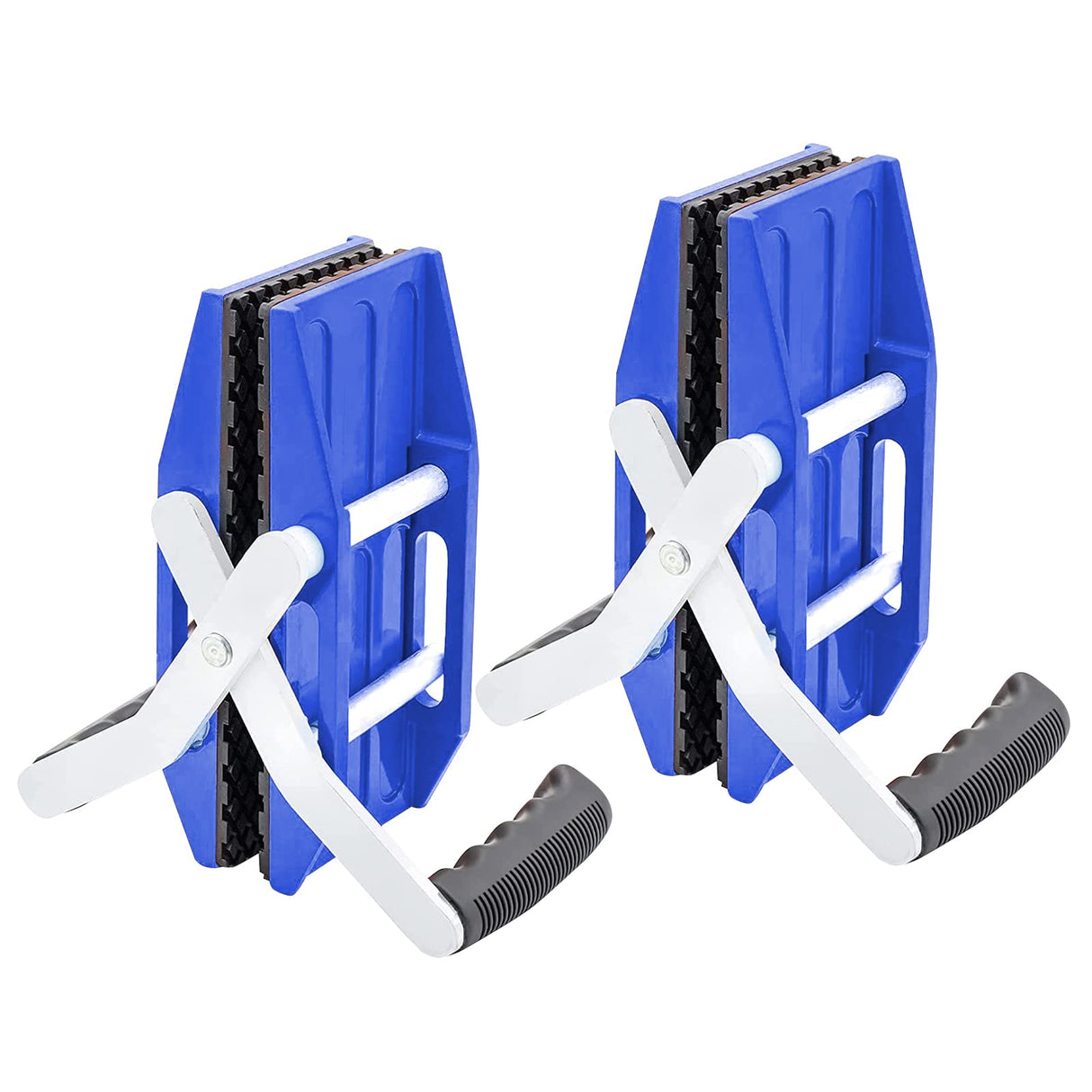 TIEKJOT 2 Pack Granite Carrying Clamps Double Handed Stone Carry Clamp Heavy Duty with Rubber-lined（0-2.36in) 660lbs Lifting Tools Panel Carriers for TIEKJOT