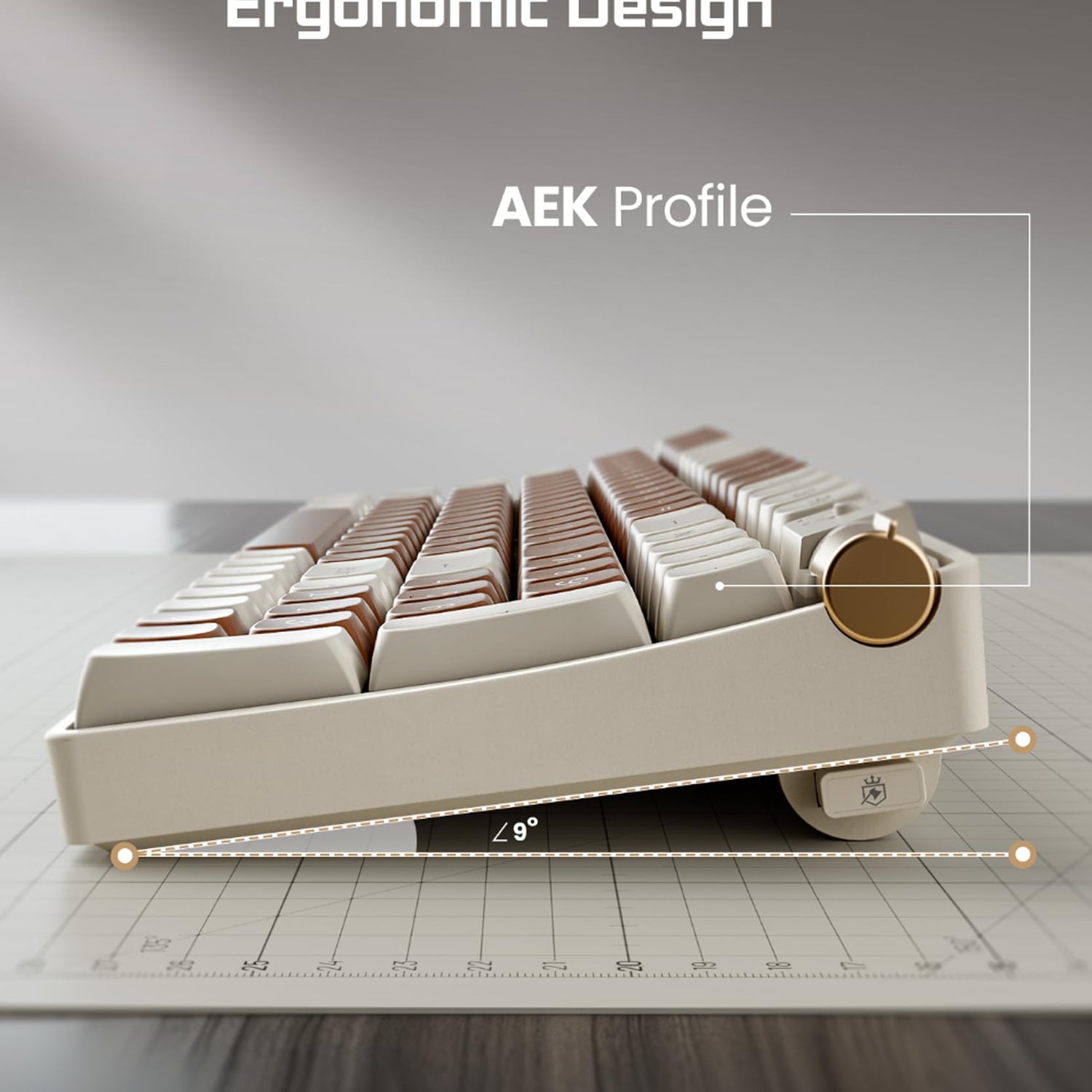 ROYALAXE R100 Wireless Mechanical Keyboard, Hot Swappable Wired/2.4G Wireless/Bluetooth Keyboard with RGB Light for Windows & Mac, PBT Keycaps, ROYALAXE