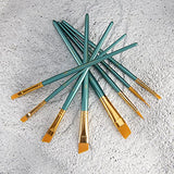 Royal & Langnickel Royal Zip N' Close Gold Taklon Variety 8-Piece Brush Set Royal & Langnickel