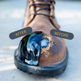Tuff Toe Work Boot Repair Kit: BLACK TUFF GUN APPLICATOR & BOOT BUNDLE (BLACK) Combo Upgrade Leather Boot Shoe Adhesive Resole Restore Steel Toe Work Tuff Toe