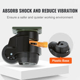 VEVOR Leveling Casters, Set of 4, 2200 lbs Total Load Capacity, 2 inches, Heavy Duty with Upgraded Handle Design, 360 Degree Swivel Caster Wheels, VEVOR