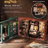 Spilay DIY Miniature Dollhouse Wooden Furniture Kit,Handmade Mini Modern Model Plus with Dust Cover & LED,1:24 Scale Creative Doll House for Lover Spilay