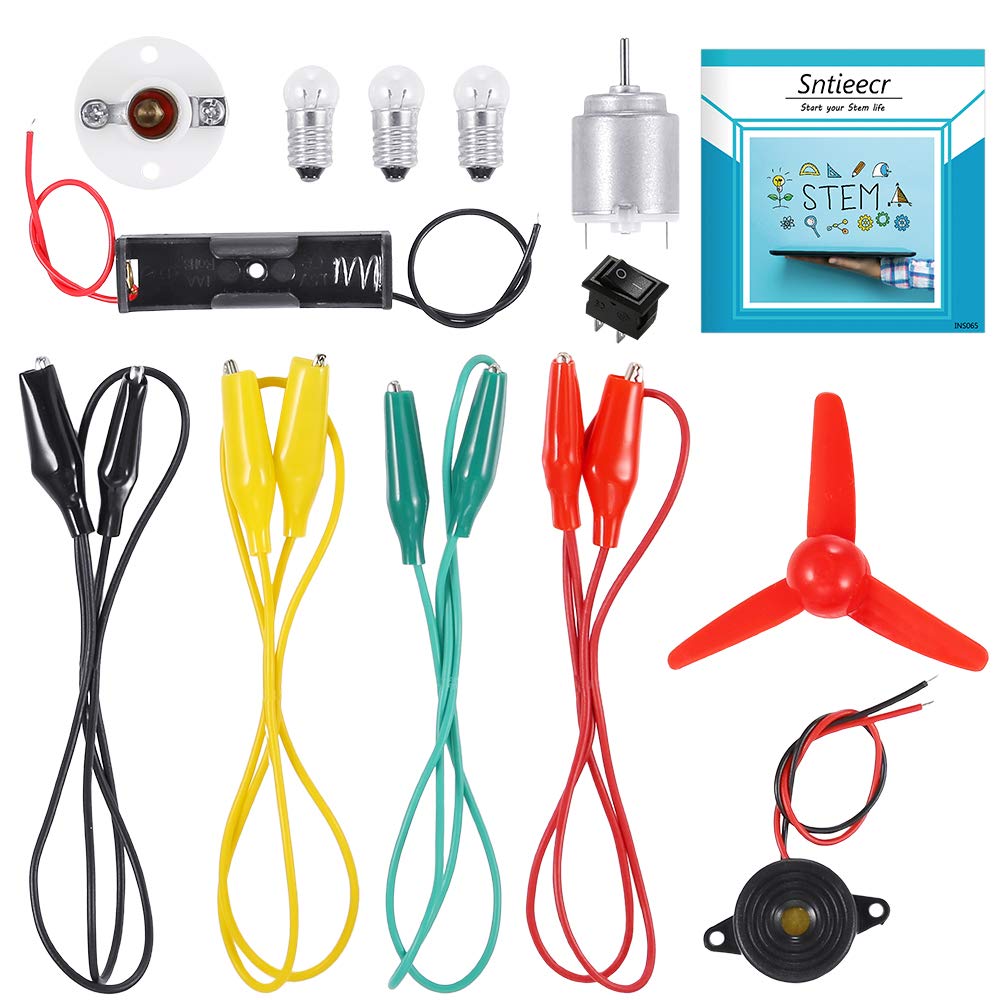 Sntieecr Electric Circuit Motor Kit, Educational Montessori Learning Kits for Kids DIY STEM Science Project Sntieecr
