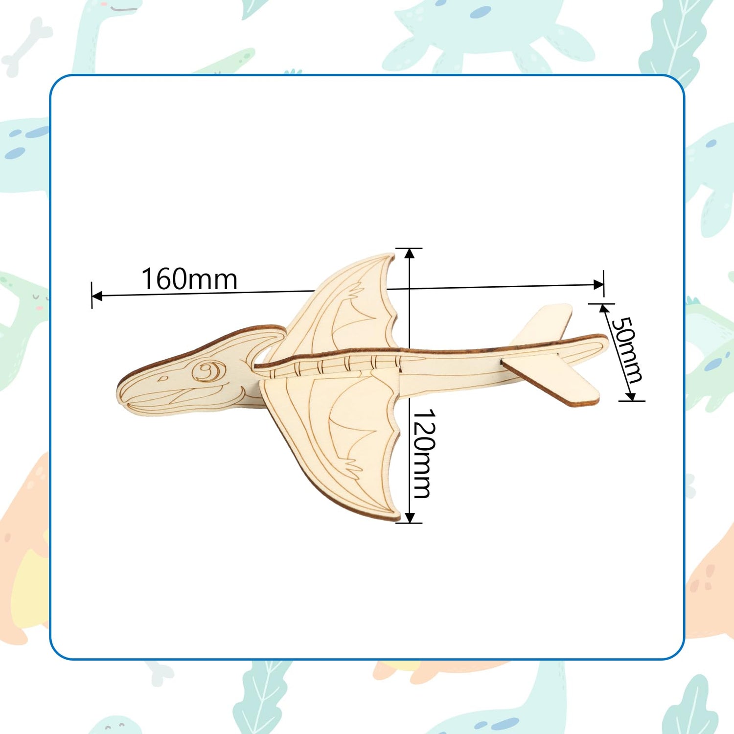 Fennoral 14 Pack Wooden Dragon Craft for Kids Make Your Own 3D Dragon kit for Boys Girls DIY Paint Wood Planes for School Art Activity Kids Birthday Fennoral