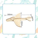 Fennoral 14 Pack Wooden Dragon Craft for Kids Make Your Own 3D Dragon kit for Boys Girls DIY Paint Wood Planes for School Art Activity Kids Birthday Fennoral