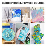 LET'S RESIN 17OZ/500ML Split Cup with Handle, Thicken & Easy Clean Split Cups for Paint Pouring with 5 Channels, Silicone Reusable Fluid Art Split LET'S RESIN