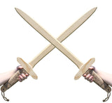 Adventure Awaits! Wooden Toy Sword for Kids with Jute Wrapped Handle | 2 Pack | Lightweight and Durable for Imaginative Kids | Set of 2 Adventure Awaits!