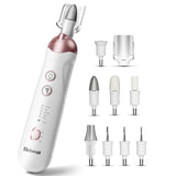 Eletorot Electric Nail File Set, 8 in 1 Professional Manicure and Pedicure Kit, Cordless Pedicure Tools for feet, 5 Speeds Electric Nail Drill Eletorot
