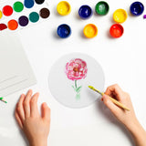 30 Pieces 4 Inch Round Blank Ceramic Coasters, Unglazed Ceramic Tiles Coasters, Ceramic Tiles with Cork Backing Pads for Painting, DIY Crafts, GNIEMCKIN