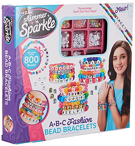 Cra-Z-Art Shimmer ’N Sparkle DIY ABC Fashion Beads Small Cra-Z-Art