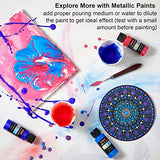 Shuttle Art Color Change Acrylic Paint, 20 Chameleon Colors Acrylic Paint, 60ml/2oz Bottles, Iridescent Paint for Artists, Beginners, Kids Painting & Shuttle Art