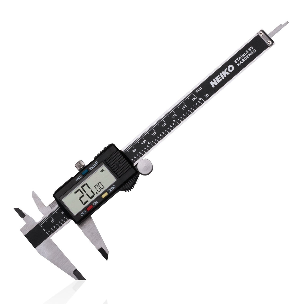 NEIKO 01407A Electronic Digital Caliper | 0-6 Inches | Stainless Steel Construction with Large LCD Screen | Quick Change Button for NEIKO
