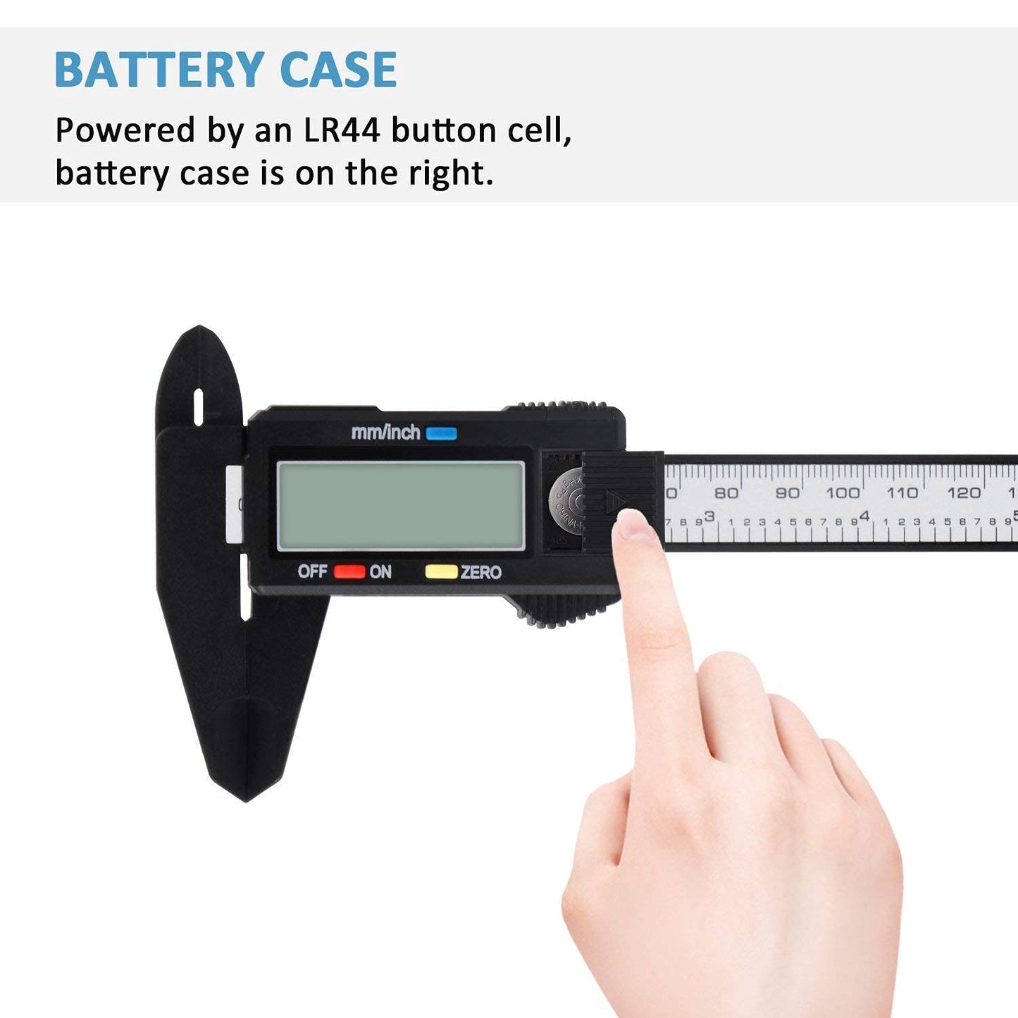 Digital Caliper, Adoric 0-6" Calipers Measuring Tool - Electronic Micrometer Caliper with Large LCD Screen, Auto-Off Feature, Inch and Millimeter