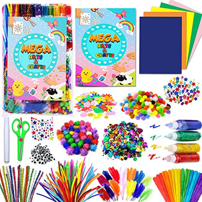 Goodyking Arts and Crafts Supplies for Kids - All in One Kids Crafts  Toddler Activities Kids School Supplies Age 4 5 6 7 8 Years Old Craft Art  Supply