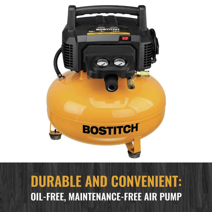 Bostitch BTFP02012 6 Gallon Pancake Compressor - WoodArtSupply