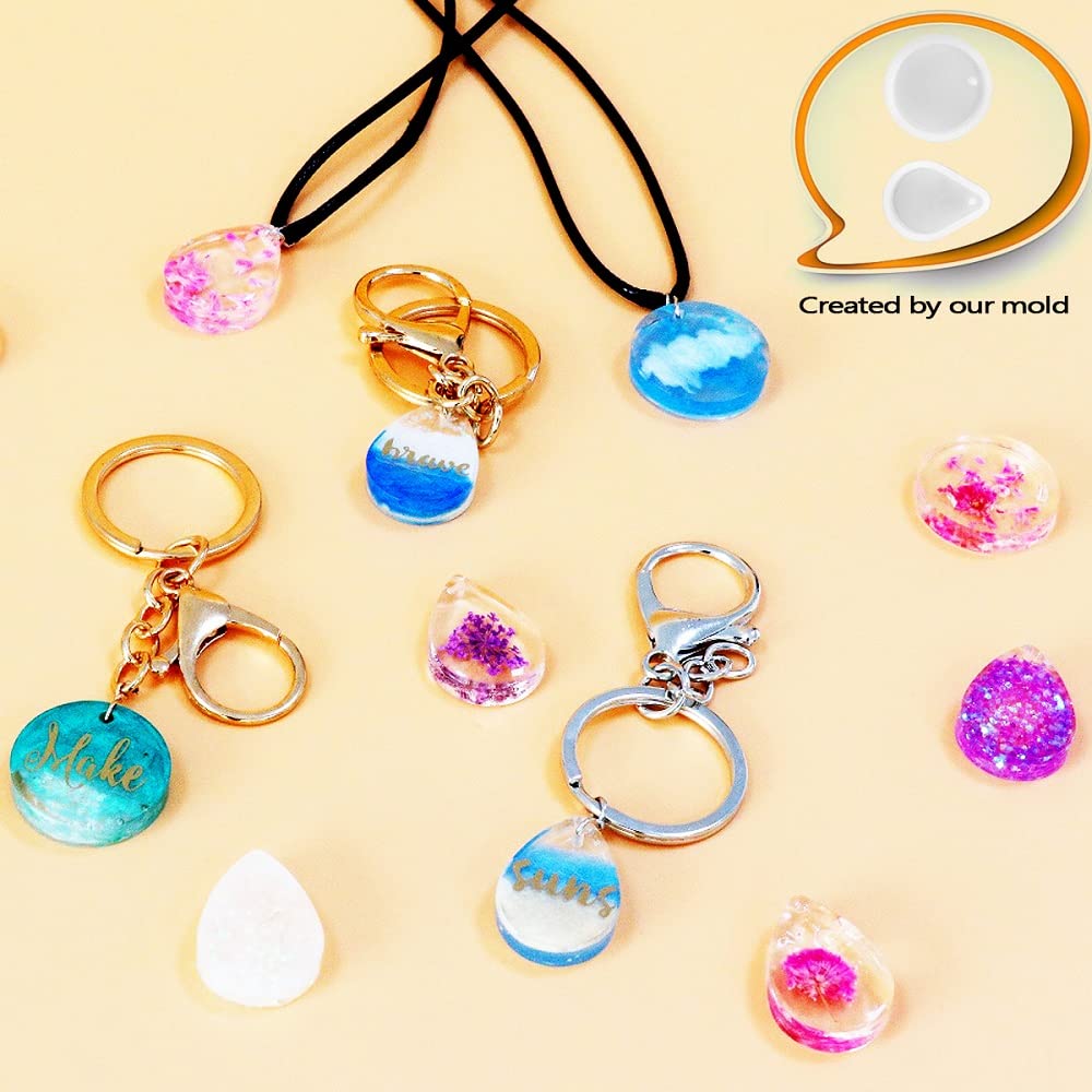 Crystal Clear Hard UV Resin Upgraded Formula Ultraviolet Fast Curing Resin for Jewelry Making Craft Decoration, Hard Transparent Glue Solar Cure OSBANG