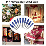 Elefama Deep Cut Blades for Ｃricut Explore Air 2 Air Maker Expression Vinyl Fabric 30PCS 60 Degree for Ｃricut Knife Cutting Blades Replacement Elefama