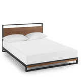 ZINUS Suzanne 37 Inch Bamboo & Metal Platform Bed Frame with Solid Steel Support ZINUS